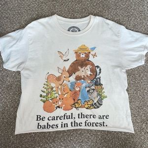 Smokey bear crop tee